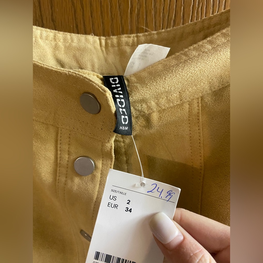 Tan Button Up skirt